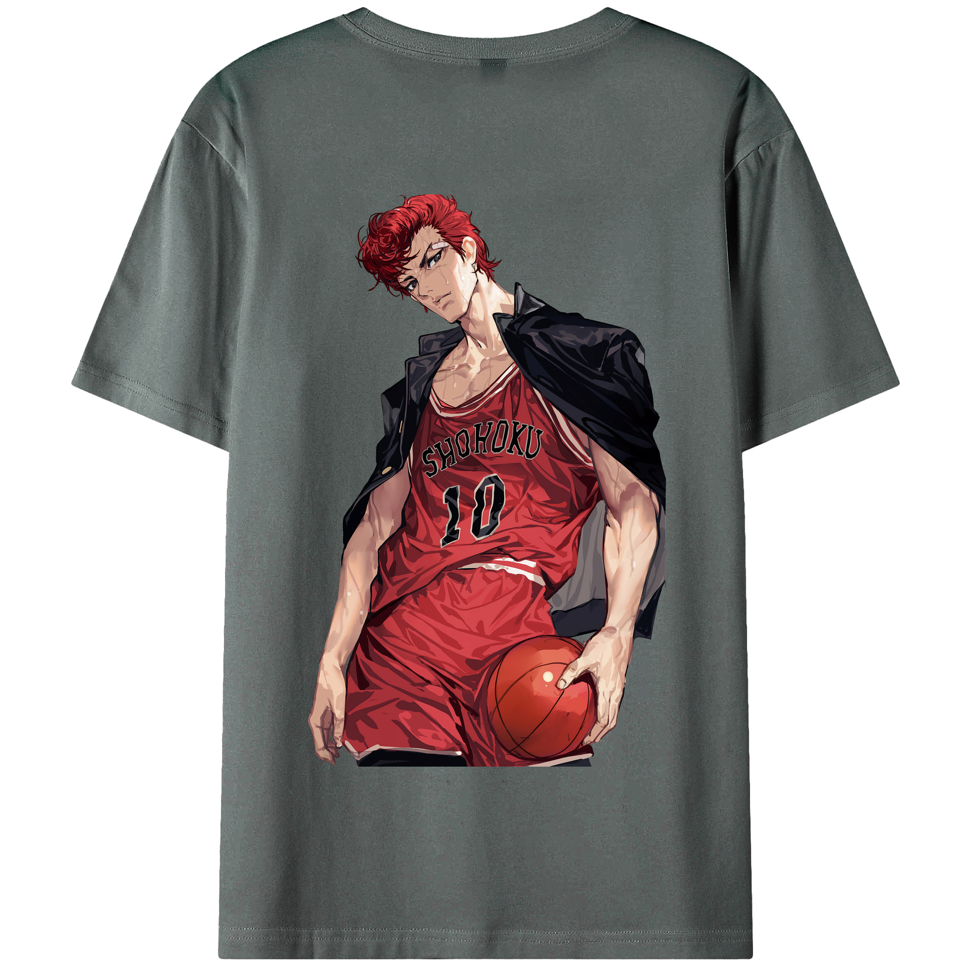 SLAM DUNK／スラムダンク 綿100％半袖Tシャツ（背面プリント）